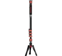 IFOOTAGE Cobra 3 C180F monopods kamerām, izgatavots no oglekļa šķiedras, 3-in-1 teleskopisks profesionāls fotopods, piemērots SLR kamerām un videokamerām (180 cm)