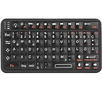 Rii Mini Bluetooth tastatūra, pārnēsājama, bezvadu, ar fona apgaismojumu, plaukstas izmēra (11 x 6 x 1 cm), uzlādējama mini tastatūra Smart TV/Android TV Box/Smartphone/HTPC/IPTV