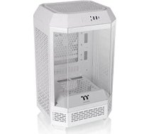 Thermaltake The Tower 250 Snow White Mini ITX vertikālā vitrīna ar rūdītu stiklu 2 x CT120 iepriekš uzstādīts 360 mm AIO Atbalsta GPU līdz 360 mm