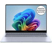 Samsung Galaxy Book4 Edge Galaxy AI klēpjdators, 16 collu displejs, 16 GB RAM, Snapdragon X Elite procesors, 512 GB atmiņa, Copilot+ PC, safīra zils