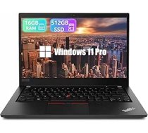 Lenovo Thinkpad T490 biznesa klēpjdators, 14 collu FHD piezīmjdators, Intel Core i5-8265U, 16 GB DDR4 RAM, 512 GB SSD, Windows 11 Pro (atjaunots)