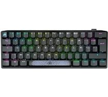Corsair K70 Pro Mini bezvadu RGB 60% mehāniskā spēļu tastatūra - Cherry MX sarkanie slēdži - PBT taustiņu vāciņi Double-Shot - saderīga ar iCUE - PC, Mac, PS5, PS4, Xbox - AZERTY FR - melna
