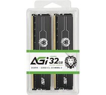 AGI UD138 32GB (2x16GB) DDR4 RAM 3200MHz CL22 atmiņas modulis 260 Pin Non-ECC U-DIMM saderīgs ar galddatoriem (PC)