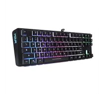 Noua Cosmo Wired Membrane Gaming Keyboard Mini USB spēļu tastatūra Multimediju 87 taustiņi RGB Backlit Rainbow 19 taustiņi Anti-Ghosting Itāļu izkārtojums