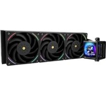 TR Elite Vision 360 ARGB Black CPU ūdens dzesētājs Triple PWM Fan ūdens dzesēšanas sistēma ar 2150 PRM AM4/AM5 un Intel LGA1851/1700 Magnētiskais noņemamais LCD ekrāns 320x320