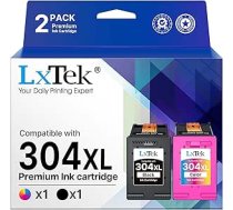 LxTek atkārtoti atjaunoti 304XL priekš HP 304 304 304 XL printeru kasetnes priekš HP Envy 5010 5020 5030 5032 Deskjet 2620 2620 2622 2630 2632 2633 2634 3720 3730 3733 3735 3750 3760 3762 (1 melna, 1 krāsaina)