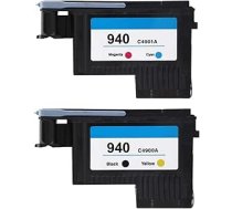 HP drukas galvas rezerves daļa, augstākās kvalitātes drukas galva HP Officejet Pro 8000/8500/8500A, 940 C4900A C4901A printerim (melna un dzeltena + sarkana un zila)