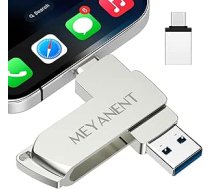USB zibatmiņas karte 128 GB iPhone, atmiņas karte iPhone ar MFi sertifikātu, ārējā atmiņa iOS/Android/PC ērtai fotoattēlu un video dublēšanai