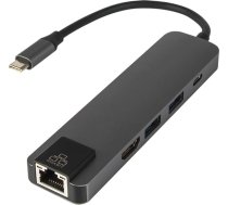 86-060# tīkla karte usb-c hub rj45 + hdmi k-03"
