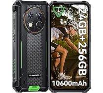 OUKITEL G1 Āra mobilais tālrunis - 10600 mAh 24GB + 256GB Android 15 Āra viedtālrunis bez līguma 6,52 collu 48MP + 5MP kamera Būvlaukuma mobilais tālrunis Dual SIM IP68/NFC/OTG/GPS/Face ID | Āra ērts, Wasserdicht, stoßfest