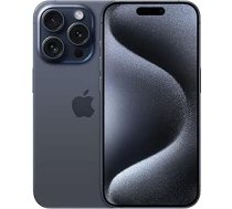 Apple iPhone 15 Pro (128 GB) - Titāna zils (Atjaunots)