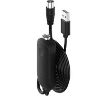 TV antenas pastiprinātājs - DVB-T2 HD/4K pastiprinātājs - USB 1m - kabeļa garums 0,3 m - saderīgs ar dekoderiem, Smart TV un Interna/Esterno
