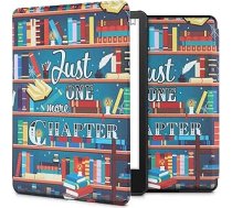 kwmobile Flip Case saderīgs ar Amazon Kindle Paperwhite 11th Generation 2021 Case - Flip Case for Kindle Paperwhite Case with Magnetic Closure - Library Theme