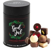 Hallingers God Jul, Vainags - Svenska - Zviedrijas izdevums Manufactory Šokolāde Dāvanu konfektes, kas gatavotas ar rokām bez spirta no smalka kakao šokolādes (skārda) - Lieldienu dāvanas Lieldienu grozs Lieldienu olas un Lieldienu rotājumi