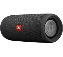 JBL Flip 5 Bluetooth kaste melnā krāsā - ūdensizturīgs pārnēsājams skaļrunis ar satriecošu skaņu - bezvadu mūzikas atskaņošana līdz 12 stundām