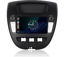 Linux autoradio Peugeot 107/Toyota Aygo/Citroen C1 2004-2014 ar Wireless CarPlay un Android Car, 2 sekundes laivas, fiziskās pogas, oriģinālā skaņa, Plug & Play uzstādīšana