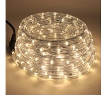 6 m LED gaismas caurule ārā, 36 LEDs/m 220 V iekštelpu silti balta LED fluorescējoša caurule, manuāla 8 funkciju režīma ārā LED gaismas ūdensizturīga gaismas caurule Ziemassvētku svinību dekorēšanai