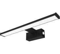 kalb | Spoguļstikla sienas lampa, melna, 500 mm, pie sienas, silti balta vai neitrāli balta, integrēts strāvas slēdzis (neitrāli balta)