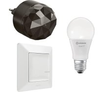 LEGRAND, Viedā apgaismojuma sākumkomplekts, aptumšojama viedā spuldze (WiFi), balss vadība (Alexa, Apple, Google), moderna spuldze, Plug 'n'Play, Valena Life ar Netatmo, krāsa: balta, 199306