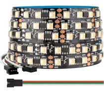 BTF-LIGHTING WS2814 RGBW 4-in-1 IC adresējama LED sloksne 5050SMD RGB + silti balta 4-in-1 5M 84LEDs/m DC12V Black PCB IP30 nav ūdensizturīgs Dreamcolor iekštelpu dekorēšanai DIY projektam (tikai sloksne)