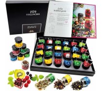 Hallingers 24 gabalu tējas servīze un Happiness is Handmade – tējas dāvanu komplekts 24 tējas no visas pasaules un pavārgrāmata (komplekts) – Dāvanu idejas Ziemassvētki un dāvanas Adventes kalendārs | Vēlējumi draugiem, lai drīz atveseļ