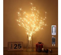 3 gaismas koku komplekts 144 LED gaismas zari 8 režīmi DIY koka gaismas zars bērza silti balta zaru gaisma ar kontaktdakšu Gaismas zari Ziemassvētku dekorēšanai Pateicības dienas dekorēšanai Dzīvošana