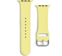 Silikona siksniņa Apple Watch Ultra 2-9/SE 42/44/45/49mm Silikona siksniņa APS dzeltena