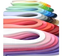 JUYA Quilling papīrs līdz 42 krāsām, 10 mm platumā, 39 cm garumā, 4200 sloksnes, dekorēšanai, dāvanu iesaiņošanai, amatniecības projektiem