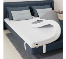 Matrača pārvalks, 7 cm atmiņas putu pārvalks ar mazgājamu pārvalku, atmiņas putu matrača pārvalks Box Spring gultai un neērtām gultām, dīvānam (140 x 190 cm)