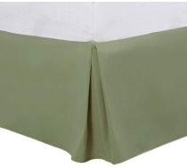PiccoCasa King Size plisēts gultas svārki, gultas rāmja un kastes atsperu pārklājs - 16" pielāgots gultas svārki ar putekļiem un RUFFLES, izturīgi pret krīkļiem un izbalēšanu, viegli uzstādāmi - olīveļļas zaļš