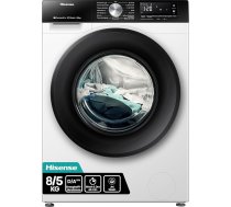 Hisense WD3S8043BW3 Washer Dryer / ConnectLife / 16 Programmes / 8 kg / 54 Litres / 1400 rpm / Steam Function / JetWash / Anti-Allergy Program / Auto Program / Eco Wash / Steam Refresh / Wool / Energy