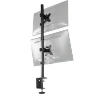 Vivo Dual LCD Monitor Desk Mount Stand Heavy Duty Stacked, Holds Vertical 2 Screens up to 32" (STAND-V002T)