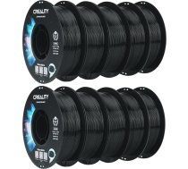 Creality CR-PETG filaments 1,75 mm 10 kg, 3D printeru filaments PETG vakuuma iepakojumā, melns, 10 x 1 kg spole