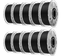 Creality PLA-Filament, Hyper PLA-RFID-3D-Drucker-Filament, hohe Geschwindigkeit, 30-600 mm, 10 kg, Spulen-Filament, unterstützt CFS, passend für K2 Plus Combo und die meisten 3D-Drucker, 10 Stück