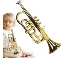 Trompete bērniem: mini pūšaminstruments no misiņa, mācību palīglīdzeklis mūzikas apguvei, mūzikas komplekts vecākiem un bērniem, mūzikas komplekts iesācējiem un bērniem