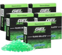 Gel Blaster 50 000 „Gellets“ munīcijas papildinājums – zaļš, paredzēts Gel Blaster ierīcēm – netoksiskas, uz ūdens bāzes veidotas želejas lodītes, paredzētas personām no 14 gadu vecuma