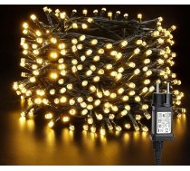Āra Ziemassvētku apgaismojums, 50 m 500 LED Ziemassvētku eglīšu pasaku gaismas, iekštelpu jauda, 8 režīmi, ūdensizturīgas Ziemassvētku pasaku gaismas mājai, istabai, dārzam, balkonam, kāzām, ballītei, DIY dekorēšanai,