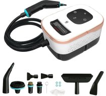 4Bar Handheld Steam Cleaner for Everything Tvaika tīrītājs Hand Steam Cleaner Mīkstās apdares mēbeļu, dīvānu, flīžu, grīdas profesionāls 2500 W, 1,25 L ūdens tvertne, 15 sekunžu sildīšana