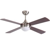 Ovlaim 122 cm griestu ventilators ar dimmable LED apgaismojumu un tālvadības pulti, lampa ar brūnu ventilatoru, 6 vēja ātrumi, līdzstrāvas motors, īpaši kluss guļamistabai, terasei