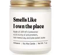 Craftique Smieklīgas dāvanas mājokļa iekārtošanai, ar rokām darinātas aromātiskās sveces 2025 ml, lieliskas dāvanas mājokļa iekārtošanai 2025, jauno mājokļu īpašniekiem, dāvanas jaunajām mājām, izlaiduma dāvanas mājokļu pircējie