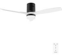 Cecotec EnergySilence Aero 5600 Classic Black & White griestu ventilators ar gaismu un tālvadības pulti, 40 W, 3 lāpstiņas, LED apgaismojums, taimeris, 6 ātruma līmeņi, ziemas/vasaras režīms