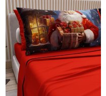 Petti Italian Artisans Ziemassvētku digitālā drukāšana Kokvilnas gultasveļa spilvendrānas dubultā Ziemassvētku gultasveļas komplekts Xmas 2 Red 100% Ražots Itālijā