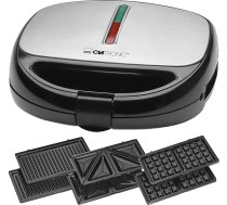 Clatronic ST/WA 3670 2waffle(s) 800W Black, Nerūsējošā tērauda vafeļu gludeklis ST/WA 3670, 800 W, 220-240, 50-60