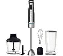 Cecotec Hand Mixer PowerGear 1500 - Klingen aus Titanium Beschichtung, 21 Geschwindigkeitsstufen, 1500 W, Inklusiv Glas mit Deckel. (Schwarz und Edelstahl, XL Pro)