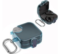 Nothing Buds Pro 2 Schutzhülle für CMF Buds Pro 2, caurspīdīga TPU aizsargplāksne ar karabīni, Bonbonfarben, droša aizsargplāksne, Rundumschutz für CMF von Nothing Buds Pro 2, Blau