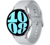 Samsung R945F Galaxy Watch6 44 mm LTE Silver 3,7 cm 1,5 collu AMOLED displejs AlumД«nija korpuss ЕЄdensizturД«gs: IP68 ЕЄdensnecaurlaidД«ba: 5 ATM MobilДЃ piekДјuve internetam Var izmantot bez viedtДЃlruЕ†a