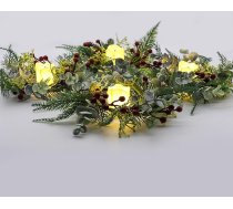 4 Ziemassvētku vainags, Adventes vainags ar LED svecēm, Ziemassvētku galda vainags, Ziemassvētku vainags, Adventes vainags, Dekoratīvais vainags, Ziemassvētku rotājums
