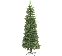 SHATCHI 7ft šaura Ziemassvētku eglīte 680 mežģīņu uzgaļi Metāla statīvs Brīvdienu mājas rotājums zaļš 7ft