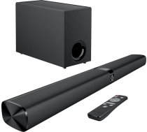 GarageRock Soundbar ar zemfrekvences skaļruni televizoram, 110 W mājas kinozāles skaņas sistēma ar dziļiem basiem, automātisku skaļuma palielināšanu un 3 ekvalaizera režīmiem, Bluetooth 5.3/ARC/Opt/AUX, TV/PC/projektora apkārtējās skaņas s