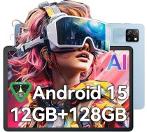 Blackview Tab60 WiFi planšetdators 10 collu datora planšetdators Android 15, 12GB (4+8Extension) RAM + 128GB ROM (2TB TF), Octa Core WiFi 6, 1280 x 800 HD, Widevine L1, 5100mAh, Dual Camera 5MP + 8MP, BT 5.2